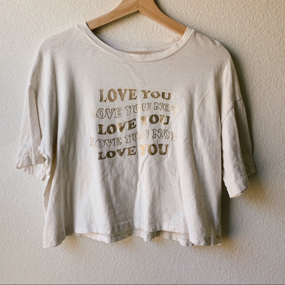 Aerie Graphic Cropped Tee💘💘💘